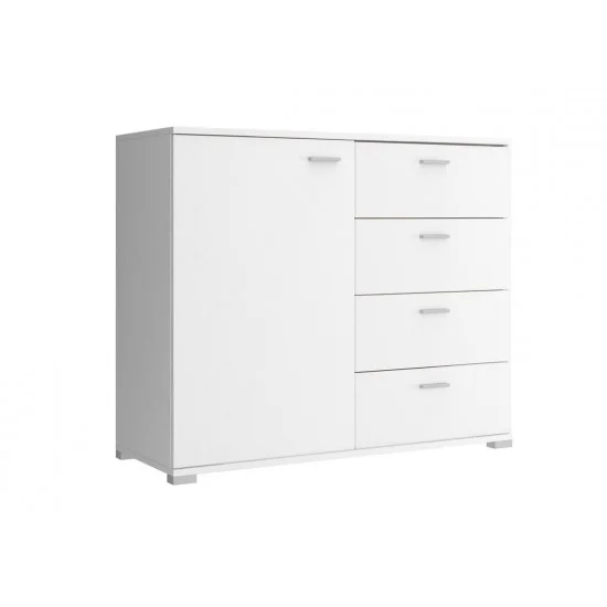 Комод ЕУ / EU Perfect Home 100 1-дверний з 4 шухлядами Білий 2