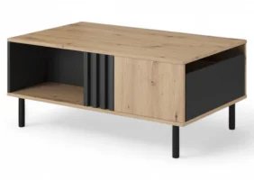 Стол журнальный Мадис/Madis 100 Дуб артизан/антрацит 100x60x43 см.