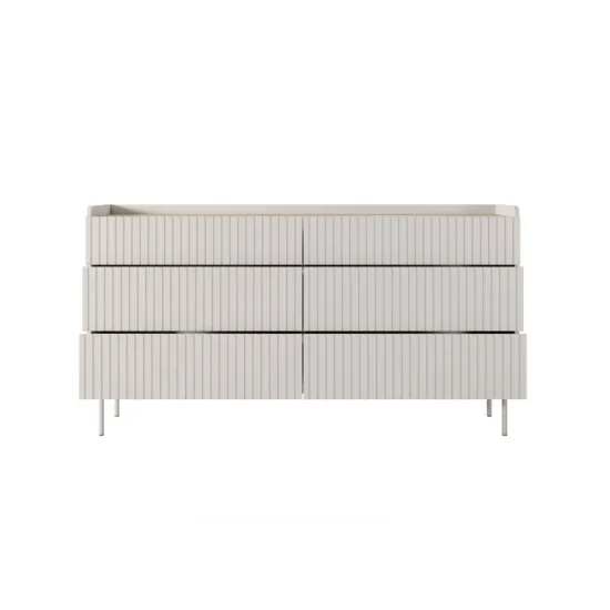 Комод Левел / Level з 6 шухлядами 6S/153 Беж/дуб сканді Ш153xВ82 см. 7