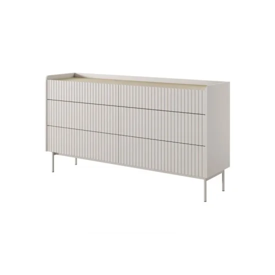 Комод Левел / Level з 6 шухлядами 6S/153 Беж/дуб сканді Ш153xВ82 см. 5