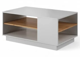 Стіл журнальний 3Д / 3D 100 Білий/дуб крафт золотий 100x60x46 см.