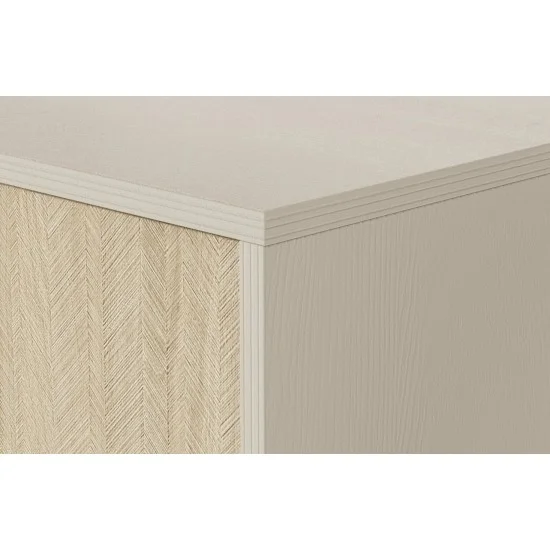 Комод Форест / Forest KSZD106 1-дверный с 3 ящиками Беж песочный/пихта сканди Ш106хВ80хГ38 см. 5