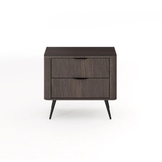 Тумба прикроватная Верис / Veris 2S/63 с 2 ящиками Дуб дунин/черный 4