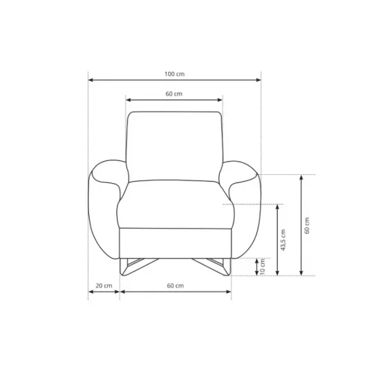 Кресло мягкое AVESTA Ш100xВ85 см. 4