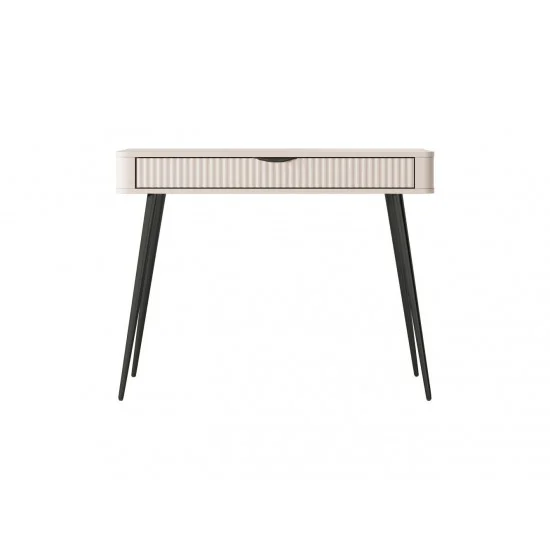 Стол туалетный Ланте / Lante 1S/100 с 1 ящиком и черными ножками Беж 38х100 см. 4