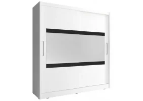 Шкаф-купе Мая IV/Maja IV 180 2-дверный с зеркалом Белый 180х62х200 см.
