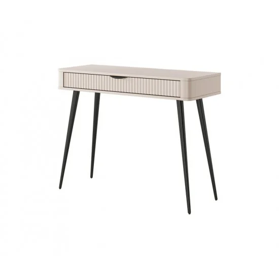 Стол туалетный Ланте / Lante 1S/100 с 1 ящиком и черными ножками Беж 38х100 см. 5