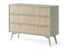 Комод Форест / Forest KSZ106 с 3 ящиками Эвкалипт/пихта сканди Ш106хВ80хГ38 см.