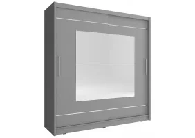 Шафа-купе Мая IX / Maja IX 180 2-дверна з дзеркалом Графіт 180х62х200 см.