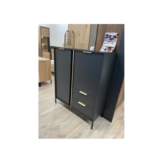 Стінка Ларс / Lars B Антрацит Ш256xВ123 см. 4