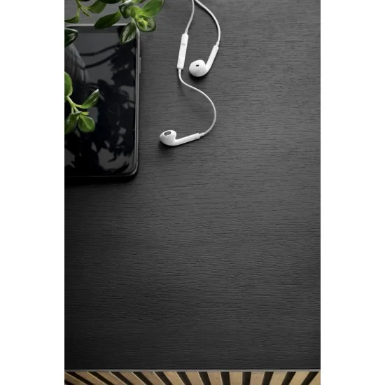 Тумба приліжкова з підсвіткою Сенто / Sento S54 з 1 шухлядою Чорний/дуб вотан Ш53хВ56хГ39 см. 7