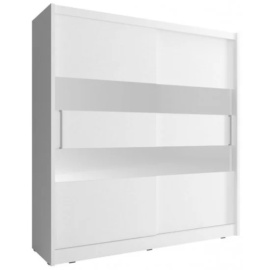 Шафа-купе Мая II / Maja II 200 2-дверна з дзеркалом Білий 200х62х214 см. 2