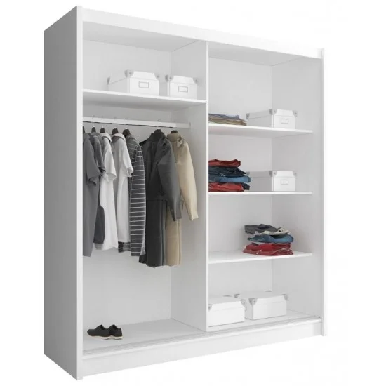 Шафа-купе Мая IV / Maja IV 180 2-дверна з дзеркалом Графіт 180х62х200 см. 2