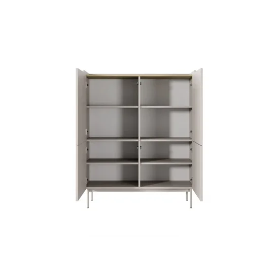 Комод високий Левел / Level 4-дверний 4D/103 Беж/дуб сканді Ш103xВ126 см. 5