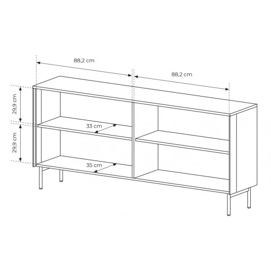 Комод с подсветкой Луми / Lumi 4D/181 4-дверный Кашемир 4