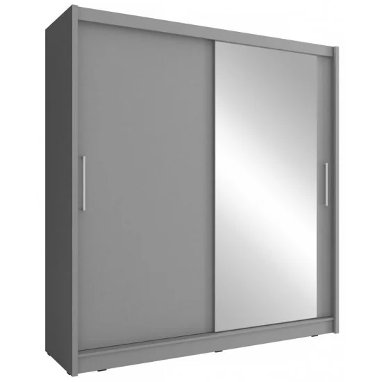 Шафа-купе Мая I / Maja I 180 2-дверна з дзеркалом Графіт 180х62х200 см. 1