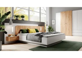 Спальня 3Д / 3D A Белый/дуб золотой крафт