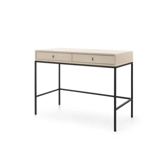 Стіл туалетний Мона / Mona з 2 шухлядами та чорними ніжками MT104 Кашемір 50x103x77 см. 4