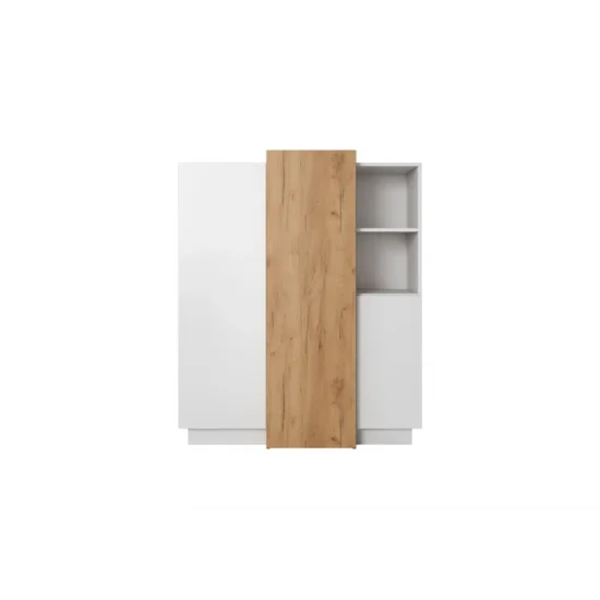 Комод 3Д/3D 3-дверный 3D/110 Белый/дуб крафт золотой Ш110xВ134 см. 3