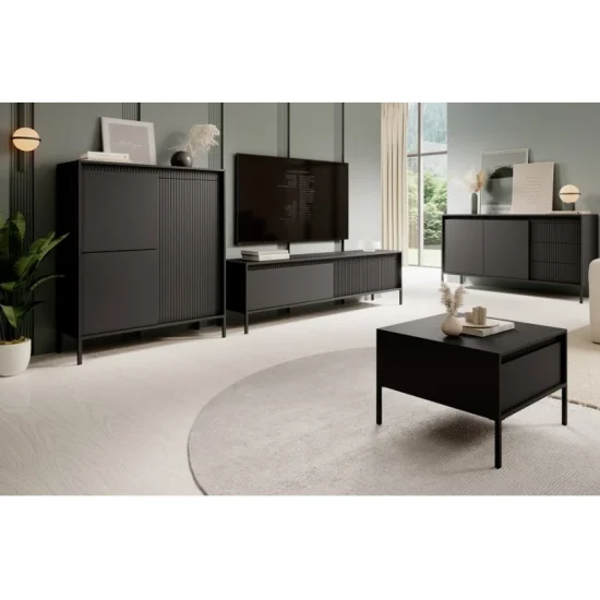 Стінка Сенсо / Senso A Чорний Ш290xВ123 см. 1