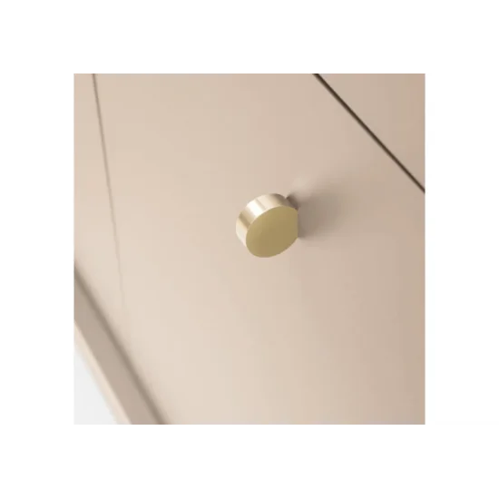 Комод высокий Моно/Mono 4-дверный с черными ножками MK104 Бежевый песочный Ш103xВ125 см. 4