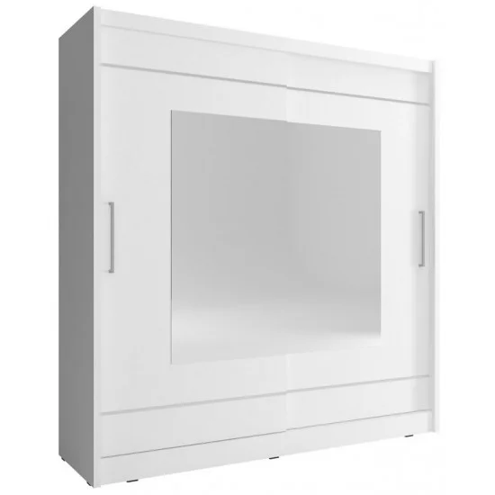 Шафа-купе Мая IX / Maja IX 200 2-дверна з дзеркалом Білий 200х62х214 см. 2