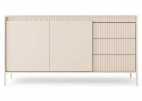 Комод Сенсо/Senso 2-дверный с 3 ящиками 2D3S/153 Бежевый Ш153xВ81 см.