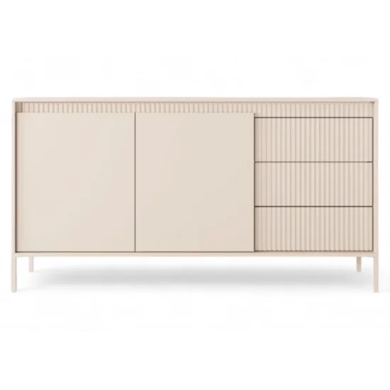 Комод Сенсо/Senso 2-дверный с 3 ящиками 2D3S/153 Бежевый Ш153xВ81 см. 1