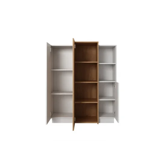 Комод 3Д/3D 3-дверный 3D/110 Белый/дуб крафт золотой Ш110xВ134 см. 2