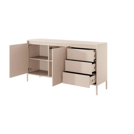 Комод Сенсо/Senso 2-дверный с 3 ящиками 2D3S/153 Бежевый Ш153xВ81 см. 6