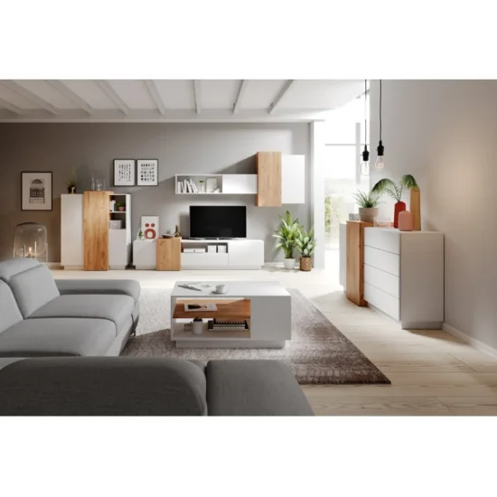 Комод 3Д/3D 3-дверный 3D/110 Белый/дуб крафт золотой Ш110xВ134 см. 10