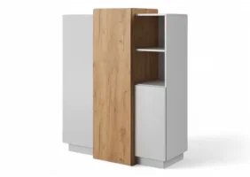 Комод 3Д/3D 3-дверный 3D/110 Белый/дуб крафт золотой Ш110xВ134 см.