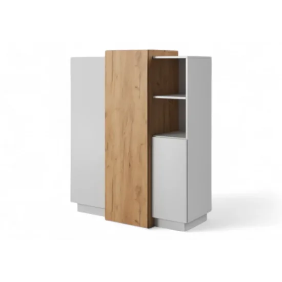 Комод 3Д/3D 3-дверный 3D/110 Белый/дуб крафт золотой Ш110xВ134 см. 1