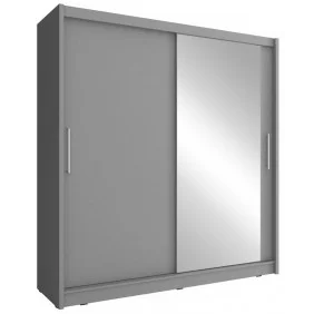 Шафа-купе Мая I / Maja I 200 2-дверна з дзеркалом Графіт 200х62х214 см.