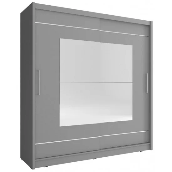 Шафа-купе Мая IX / Maja IX 200 2-дверна з дзеркалом Графіт 200х62х214 см. 1