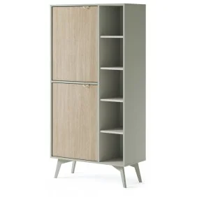Стеллаж Форест / Forest RG80 2-дверный Эвкалипт/пихта сканди Ш80хВ160хГ38 см.