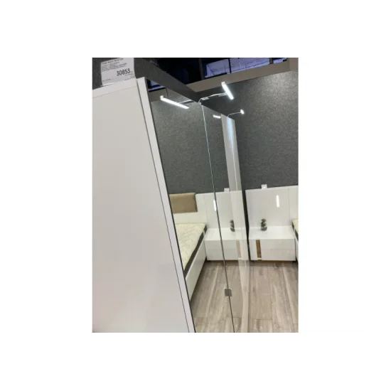 Шкаф для одежды Арко / Arco 4-дверный с зеркалом 4D2S/220 Белый глянец/дуб грандсон Ш220xВ202 см. 10
