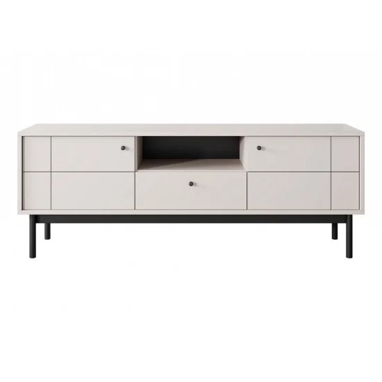 Тумба під ТВ Perfect Home Джапанді / Japandi RTV154 2-дверна з 1 шухядою Кашемір 4