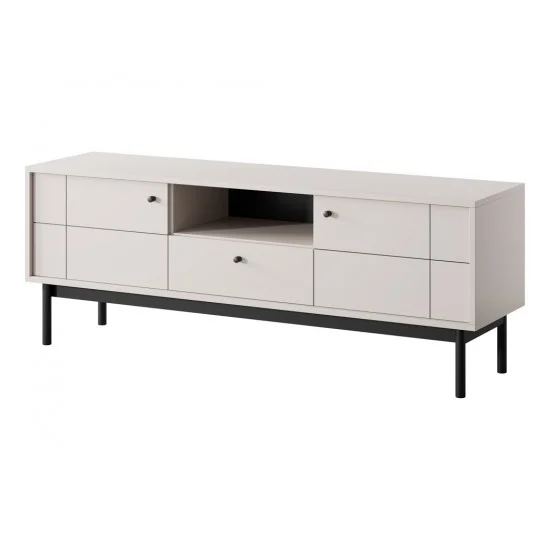 Тумба під ТВ Perfect Home Джапанді / Japandi RTV154 2-дверна з 1 шухядою Кашемір 1