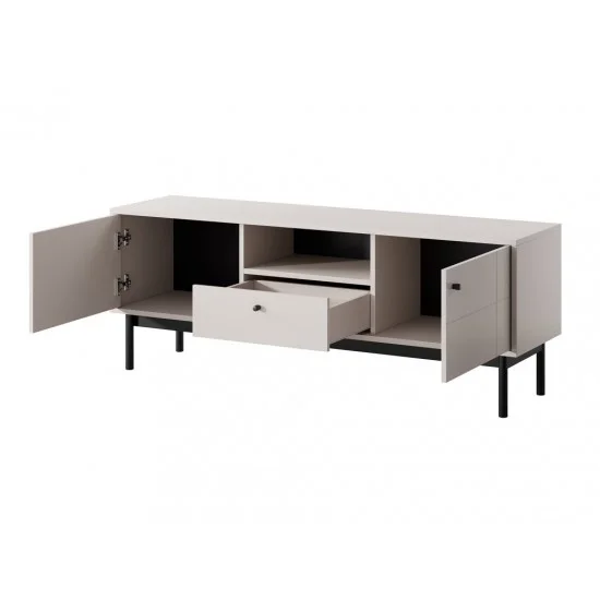 Тумба під ТВ Perfect Home Джапанді / Japandi RTV154 2-дверна з 1 шухядою Кашемір 2