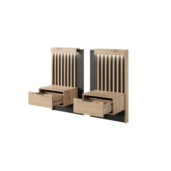 Спальня Талли / Tally A Дуб артизан/антрацит 3