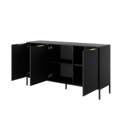 Комод Ларс/Lars 3-дверный 3D/153 Антрацит Ш153xВ82 см. 7