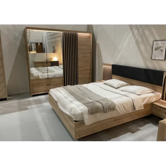 Спальня Талли / Tally A Дуб артизан/антрацит 9