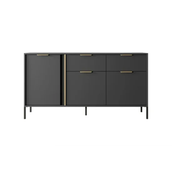 Комод Ларс / Lars 3-дверний з 2 шухлядами 3D2S/153 Антрацит Ш153xВ82 см. 2