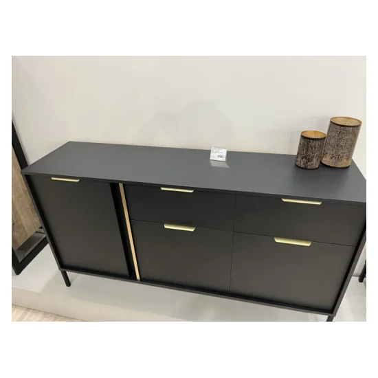 Комод Ларс / Lars 3-дверний з 2 шухлядами 3D2S/153 Антрацит Ш153xВ82 см. 11