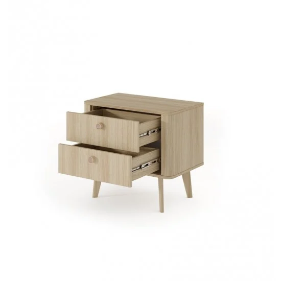 Тумба прикроватная Вики / Viki 2S с 2 ящиками Дуб бариста 2