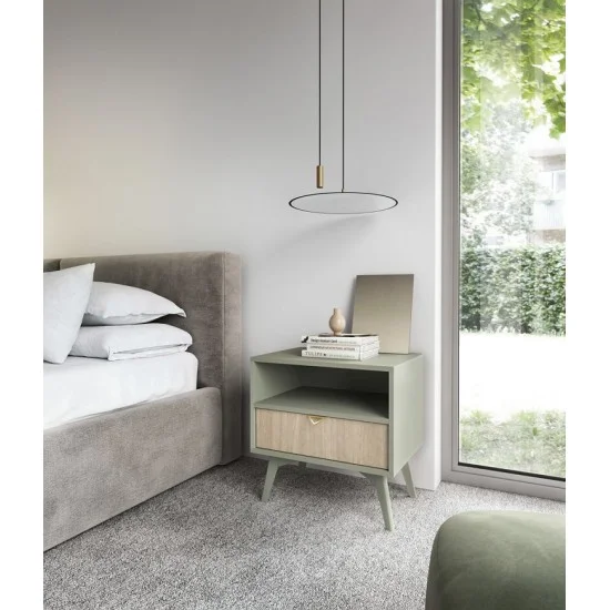 Тумба приліжкова Форест / Forest S54 з 1 шухлядою Евкаліпт/ялиця сканді Ш53хВ53хГ38 см. 10