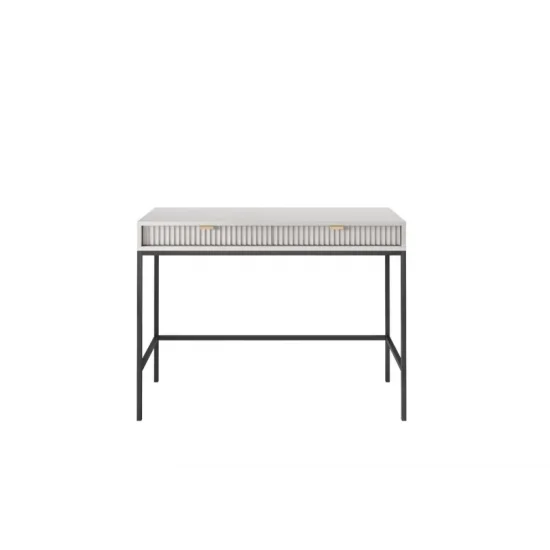 Стіл туалетний Нова / Nova з 2 шухлядами та чорними ніжками T104 Сірий 50x104x77 см. 4