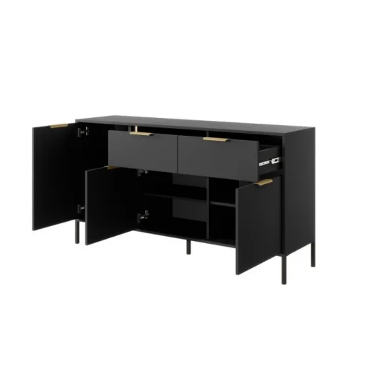 Комод Ларс / Lars 3-дверний з 2 шухлядами 3D2S/153 Антрацит Ш153xВ82 см. 7