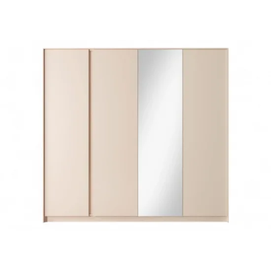 Шкаф для одежды Даст/Dast 4-дверный с зеркалом 4D/220 Бежевый Ш224xВ210 см. 2